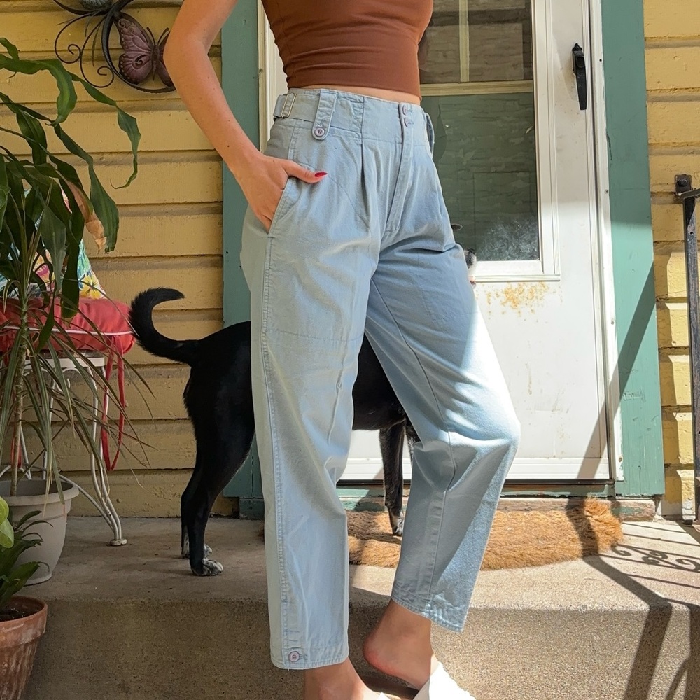 Tangiers women’s light blue jeans.